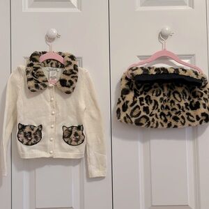 Rachel Zoe 4T matching cardigan with skirt